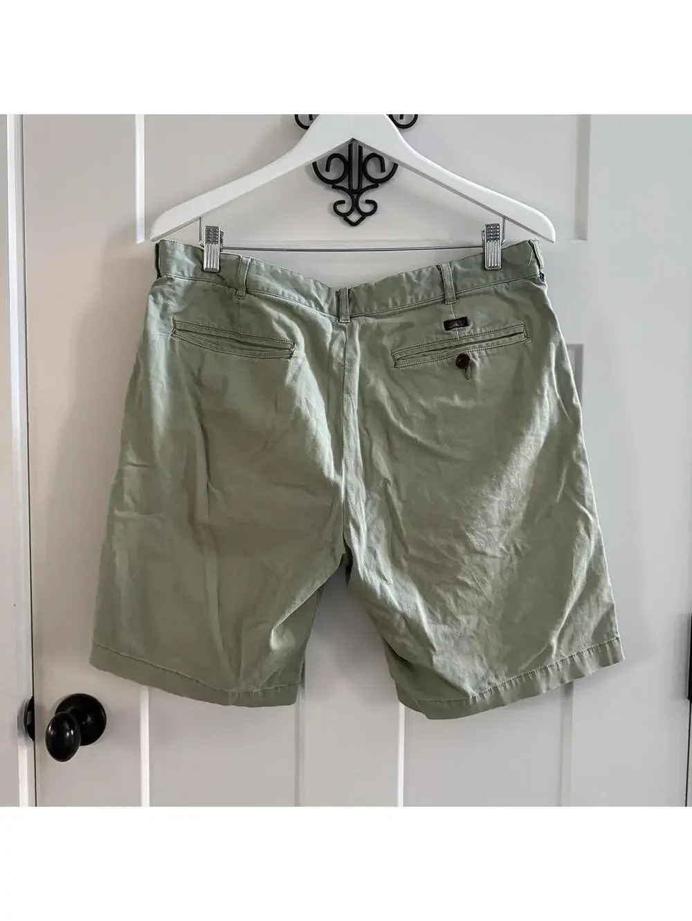 Faherty Mint Green Chino Shorts Mens 35 Cotton Stretch Casual Summer